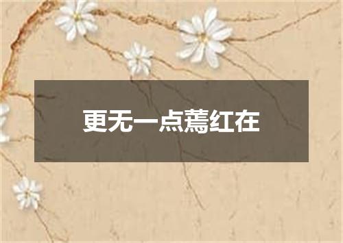 更无一点蔫红在
