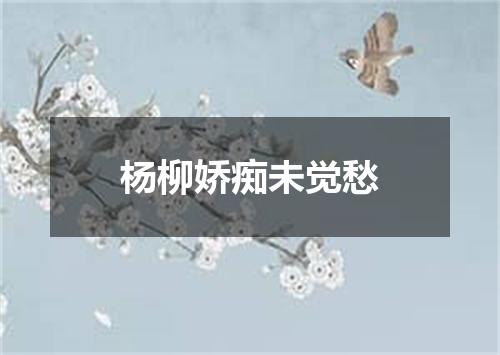 杨柳娇痴未觉愁