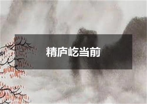 精庐屹当前