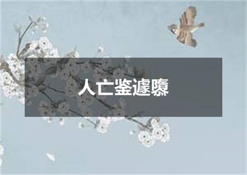 人亡鉴遽隳