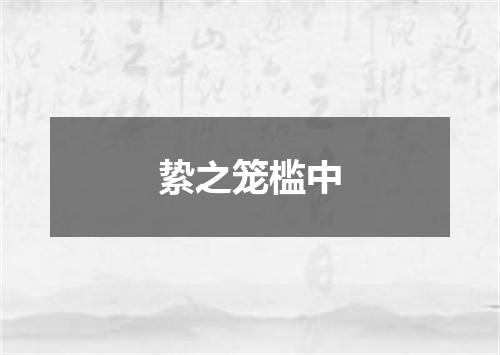 絷之笼槛中
