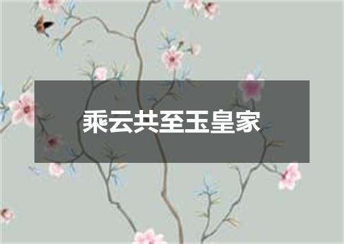 乘云共至玉皇家