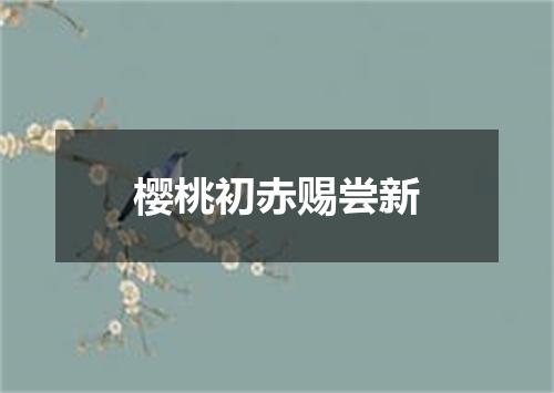 樱桃初赤赐尝新