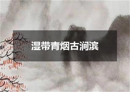 湿带青烟古涧滨