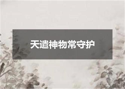天遣神物常守护