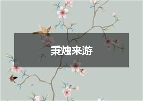 秉烛来游