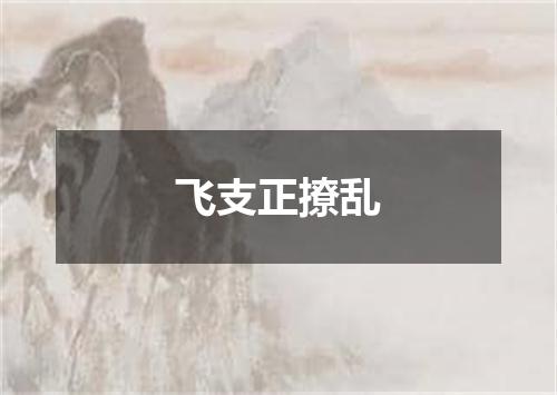 飞支正撩乱