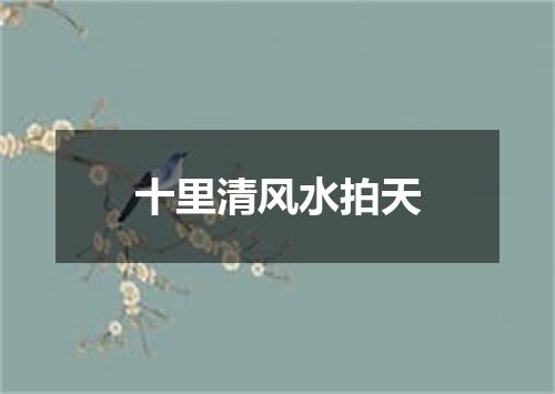 十里清风水拍天