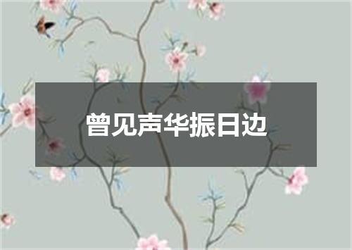 曾见声华振日边