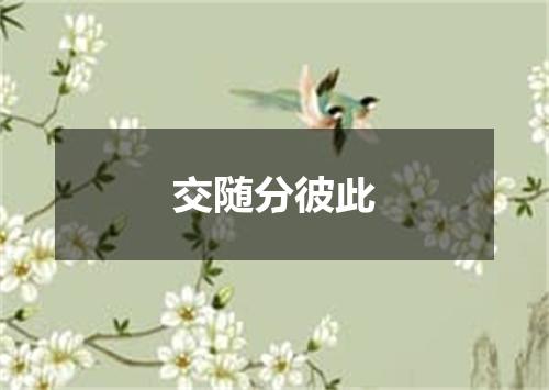 交随分彼此