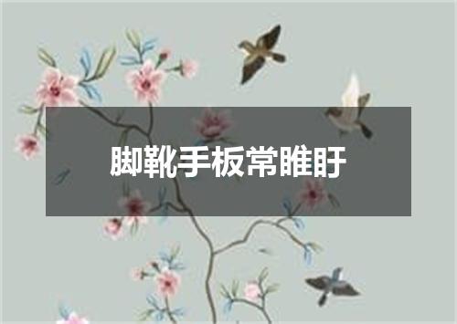 脚靴手板常睢盱