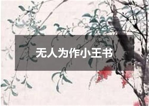 无人为作小王书