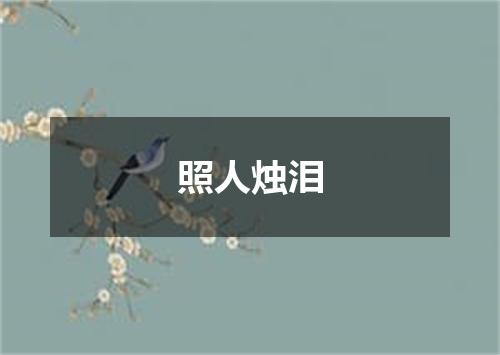 照人烛泪