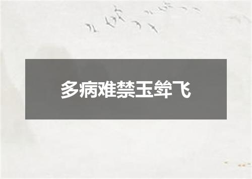多病难禁玉斚飞