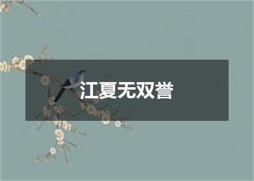 江夏无双誉
