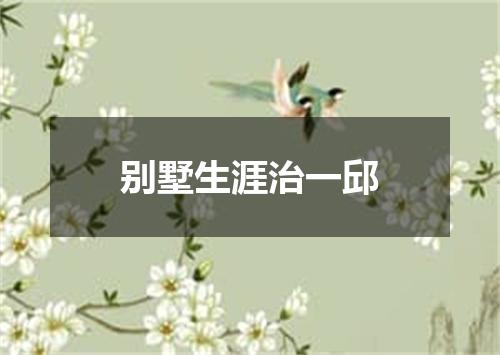 别墅生涯治一邱