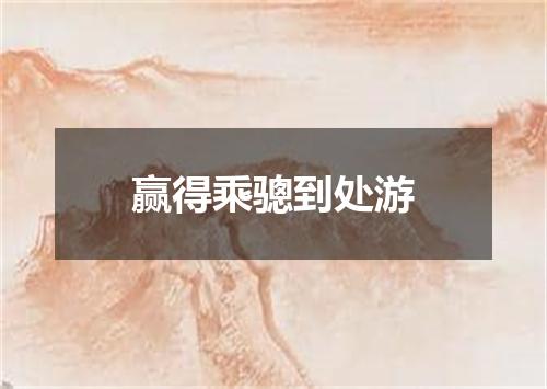 赢得乘骢到处游