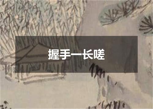 握手一长嗟