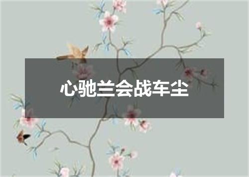 心驰兰会战车尘