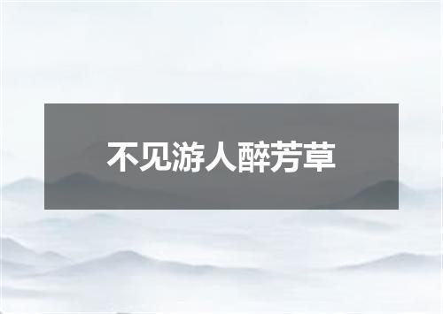 不见游人醉芳草