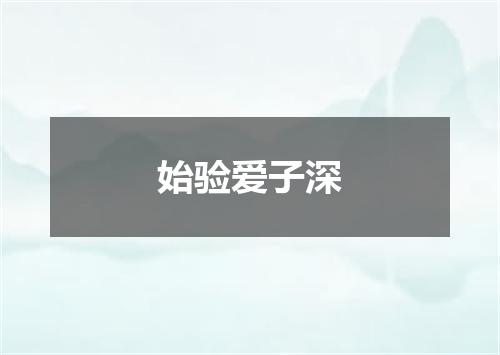 始验爱子深