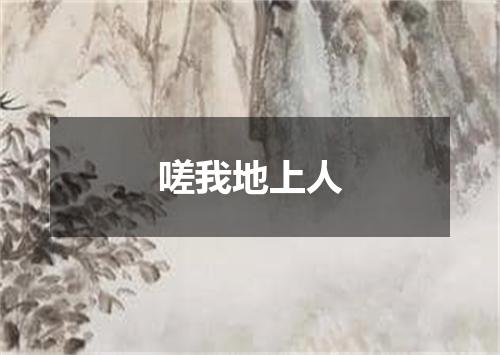 嗟我地上人