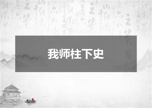 我师柱下史