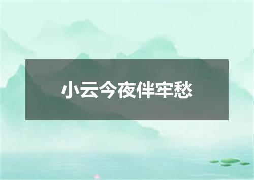 小云今夜伴牢愁