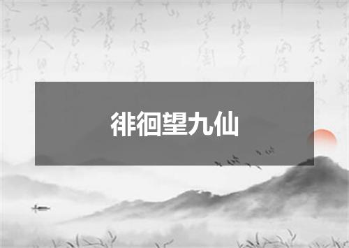 徘徊望九仙