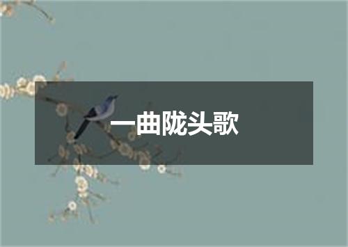 一曲陇头歌