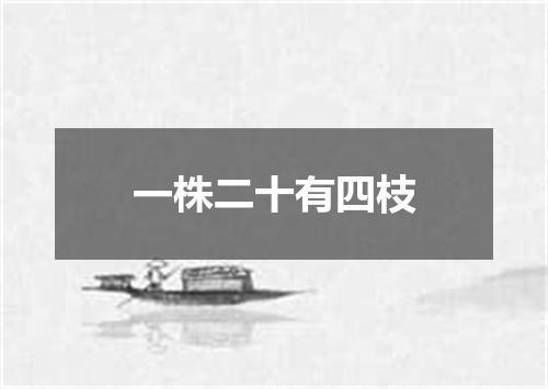 一株二十有四枝