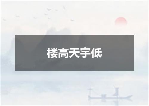 楼高天宇低