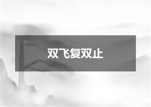 双飞复双止