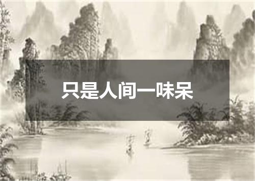 只是人间一味呆