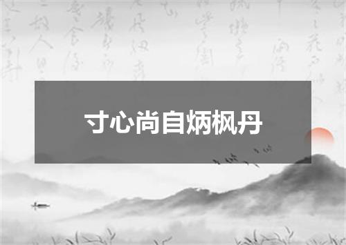 寸心尚自炳枫丹