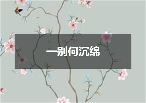 一别何沉绵
