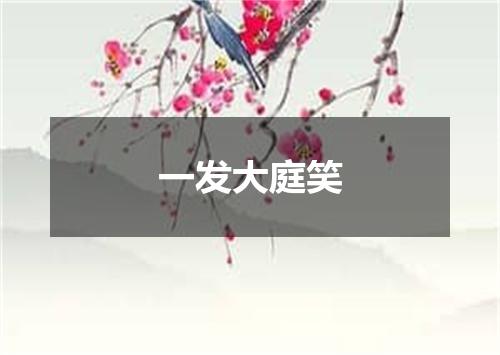 一发大庭笑