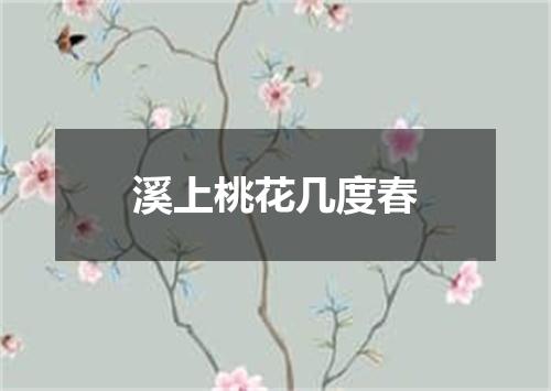 溪上桃花几度春