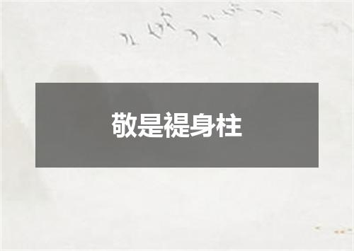 敬是褆身柱