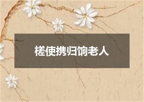 槎使携归饷老人