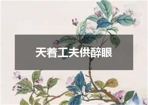 天着工夫供醉眼