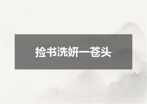 捡书洗妍一苍头