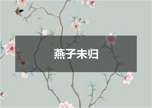 燕子未归