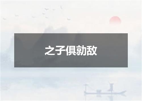 之子俱勍敌