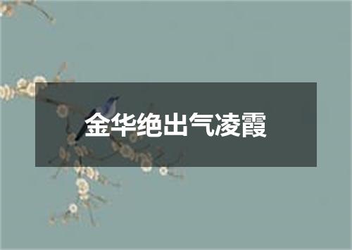 金华绝出气凌霞
