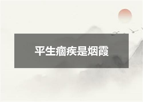 平生痼疾是烟霞
