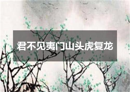君不见夷门山头虎复龙