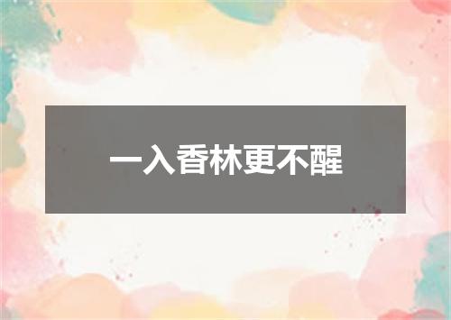 一入香林更不醒