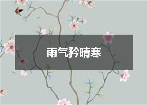雨气矜晴寒
