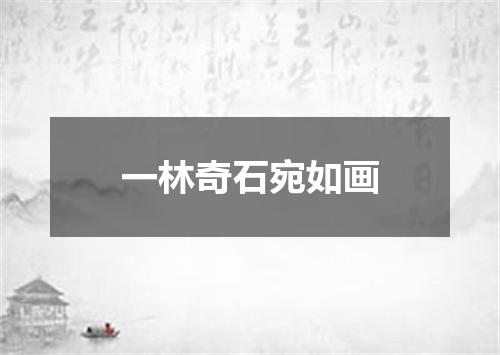 一林奇石宛如画